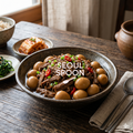 소고기 메추리알 장조림 (Soy Braised Beef and Quail Eggs)